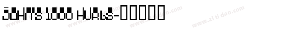 John's 1000 Hurts字体转换